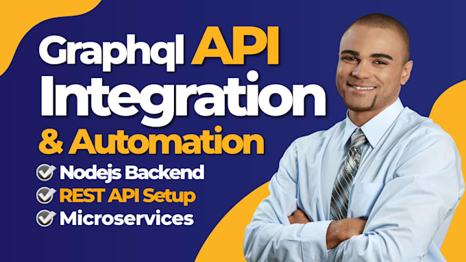 develop graphql API, rest API, nodejs backend, API integration, microservices