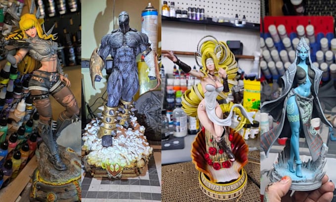 3d print and paint action figure anime figure tabletop miniatures