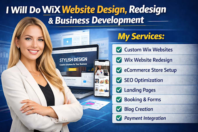 do wix website design, redesign business wix website, website development