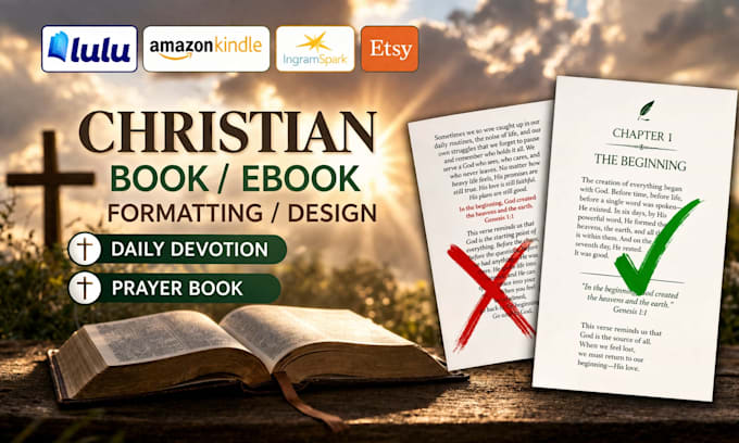 format christian ebook, journal, daily devotion, prayer book