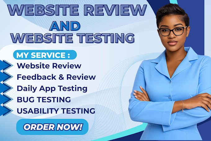 review your website and give feedback for improvement