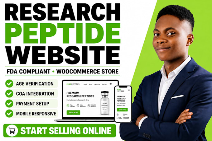 fda compliant peptide website research peptide store peptide woocommerce website