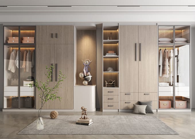 design a modern and functional wardrobe