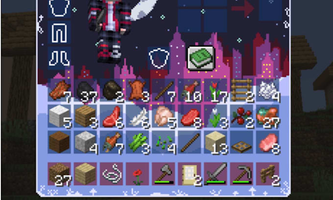 design custom minecraft gui, hud, menus and texture pack UI