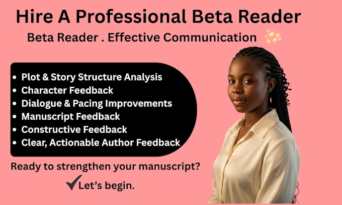 beta read your erotic manuscript and provide honest feedback