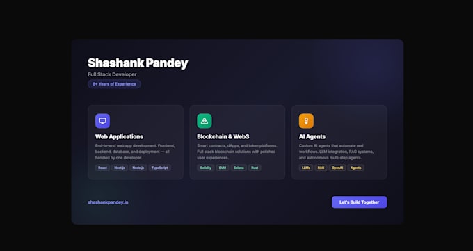 full stack blockchain, ai development