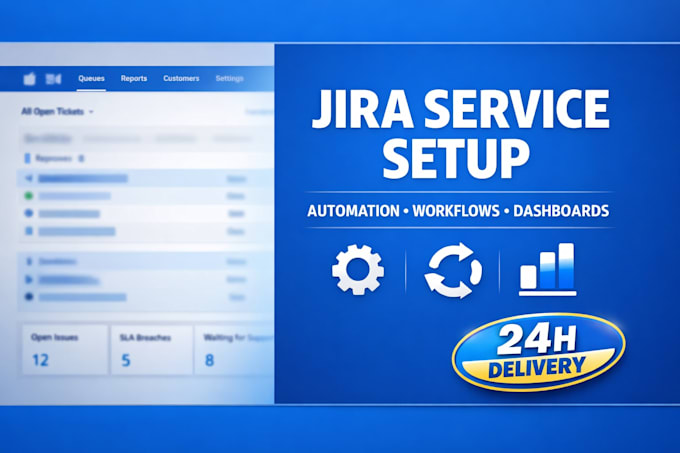 set up jira service management with automation workflows and dashboards