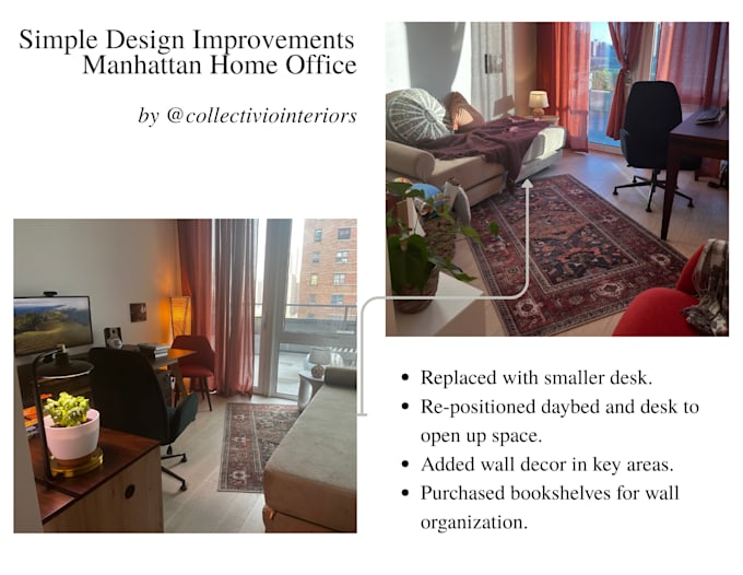 review your room and suggest simple design improvements