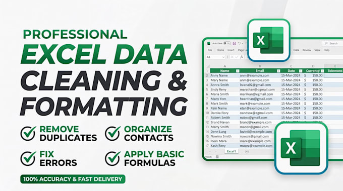 professional excel data entry data cleaning excel dashboard