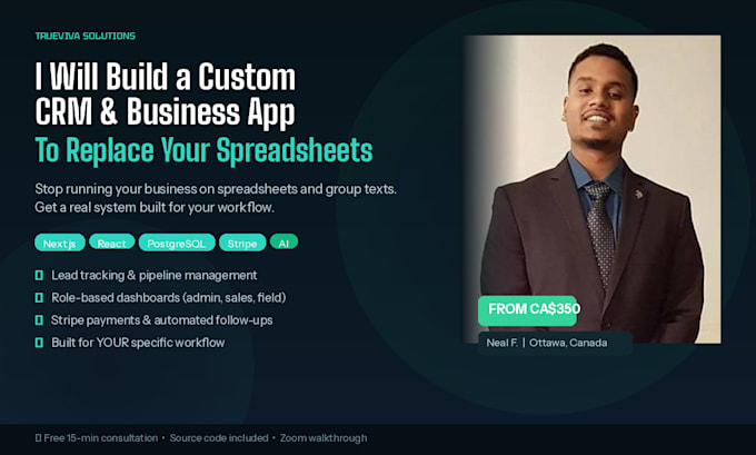 build a custom CRM or business apps