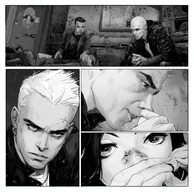 do comic book illustration, comic book page artist