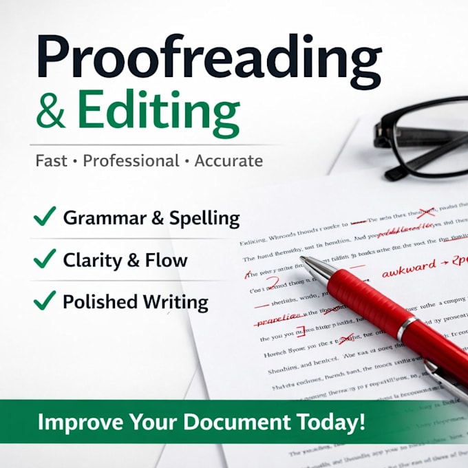 proofread edit and revise your document