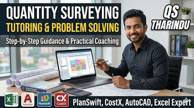 provide expert quantity surveying tutoring and problem solving for students and