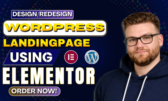 do custom wordpress landing page, build or design elementor pro landing page SEO