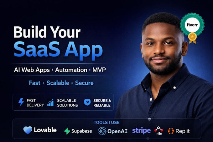 Build lovable ai, supabase, bolt new saas apps with replit n8n ...
