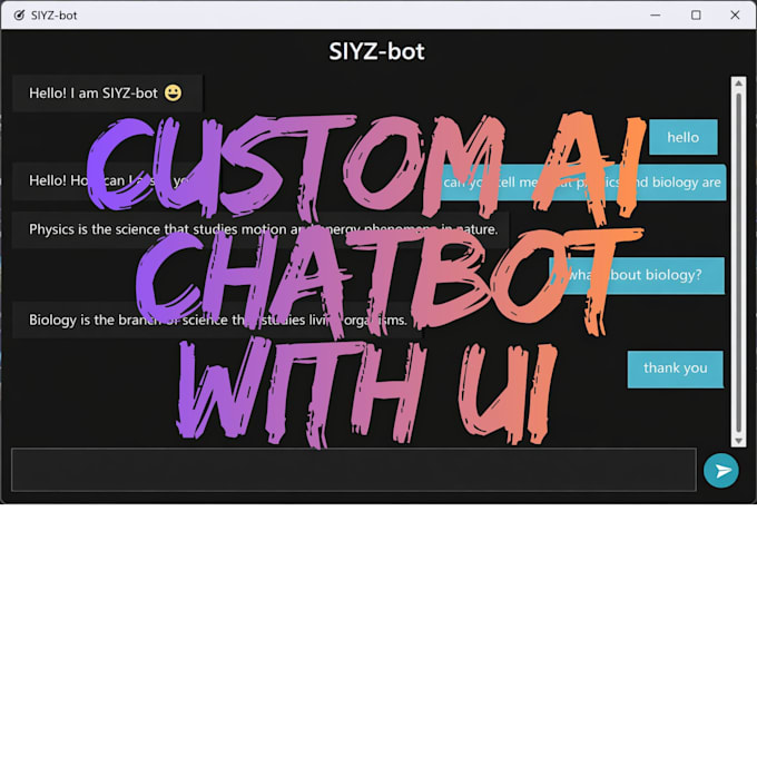 build a modern ai chatbot with UI and learning system