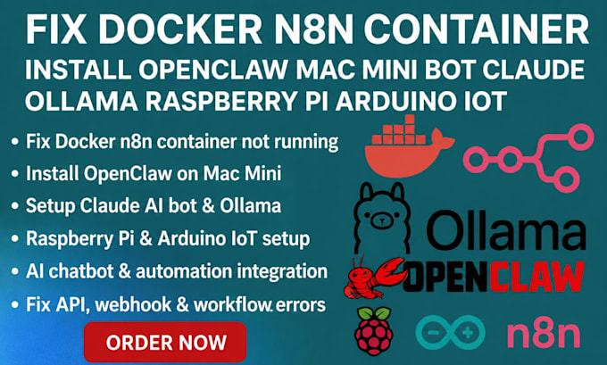 fix node js openclaw python mac mini bot claude ollama raspberry pi arduino iot