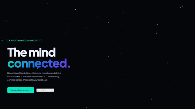 design a high quality modern landing page or website