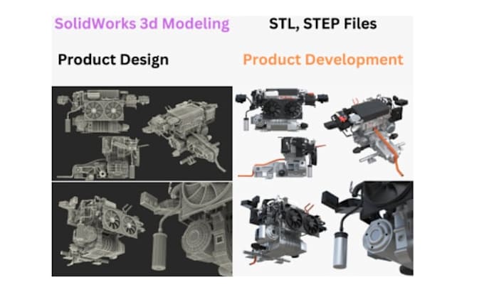 Do 3d cad design, cad modeling, 3d product design for prototyping ...
