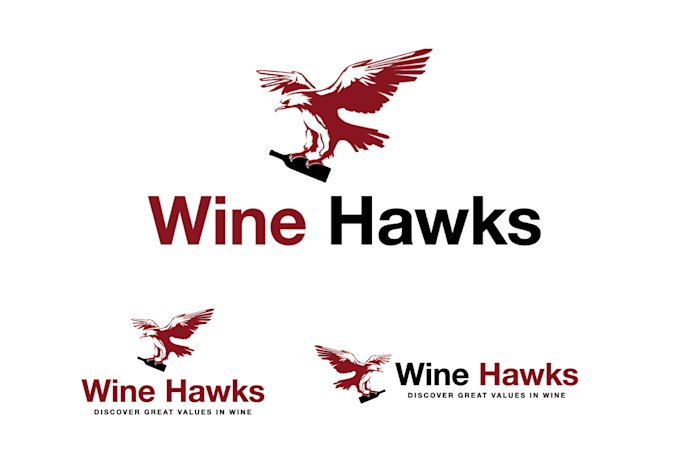 create vintage, american, eagle, falcon, phoenix, hawk logo