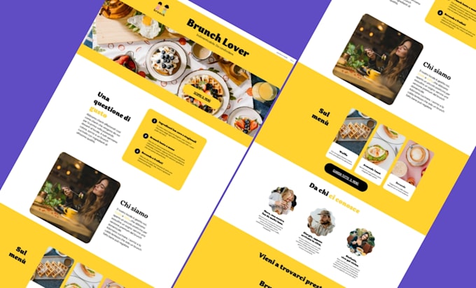 create a landing page design in figma
