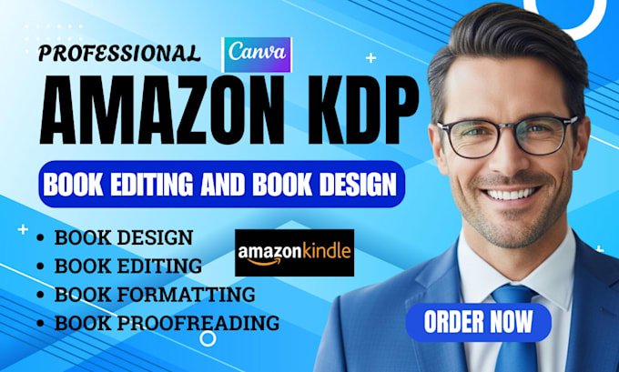 do canva book design, ebook formatting and eye catching book cover for authors