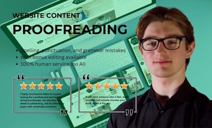 proofread your website pages
