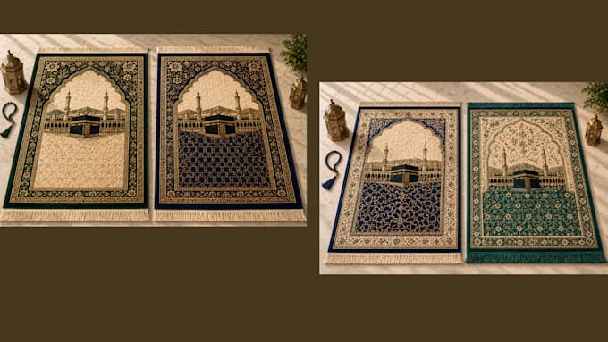 design 3d prayer mat, table mat, custom door mat in all pattern and abaya design