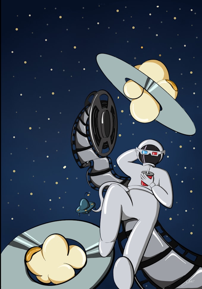 create an illustration for a promotional poster for you