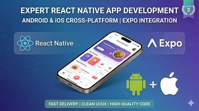 be your expert react native expo mobile app developer for android and ios