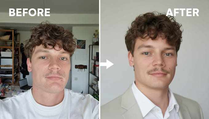 turn your selfie into a professional headshot