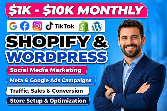 Do shopify wordpress marketing promotion boost website sales traffic ...