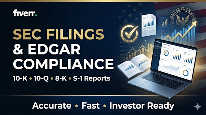Prepare and file usa sec 10k 10q 8k s1 and manage edgar compliance by ...