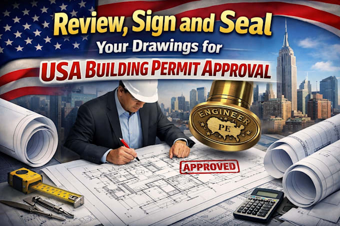 Permit Review Symbol Review, sign and seal your drawings for usa building permit approval by ...