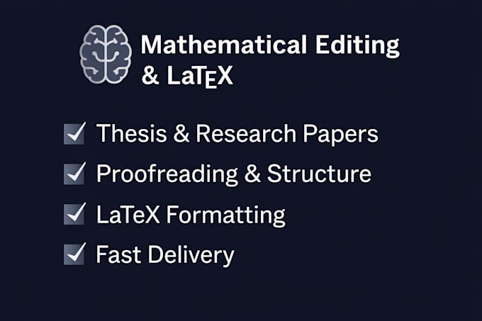 edit and improve your mathematical paper or latex document