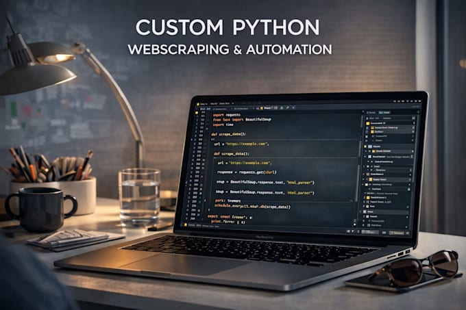 scrape data from any website and automate tasks using python