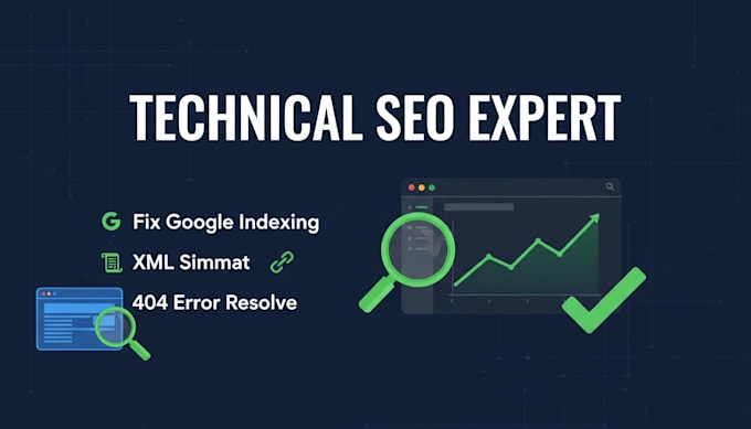 be your technical SEO expert to resolve indexing, sitemap, and 404 errors,