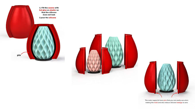 design custom 3d silicone molds for silicone and prototyping