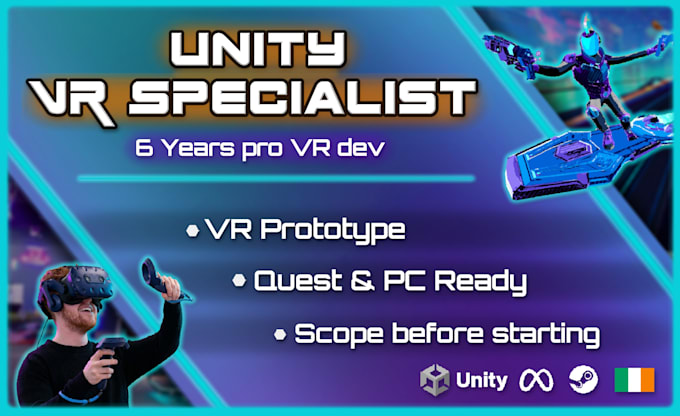build a unity VR prototype for meta quest or PC VR