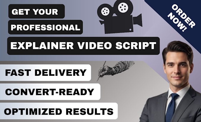 write your explainer video script video ads, animated explainer