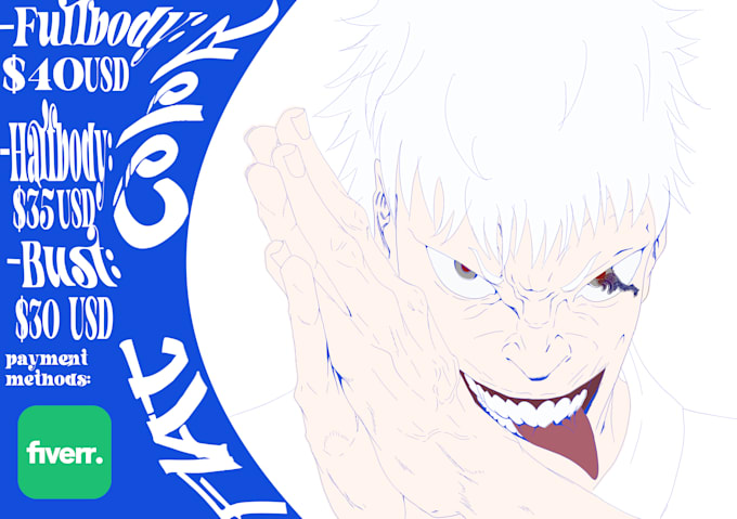 draw your character in flat color digital illustration