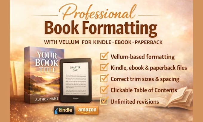 vellum book formatting for stunning kindle and kdp layout