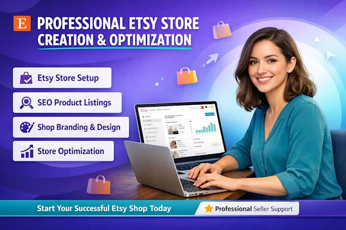 create and optimize your etsy store for traffic, branding sales