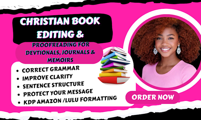 edit, copy edit proofread format christian book memoir novels devotional sermon