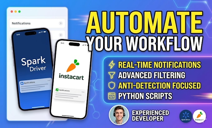 develop a custom automation script for spark driver and delivery workflows