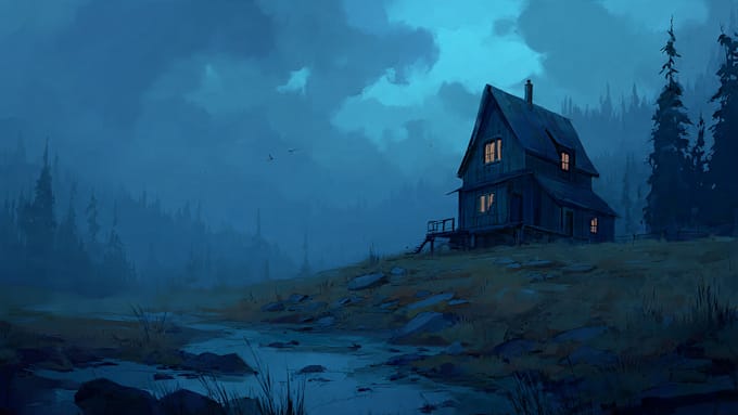 create 2d environment concept art design illustration