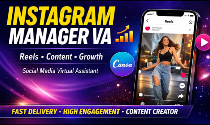 be your instagram manager virtual assistant for reels growth
