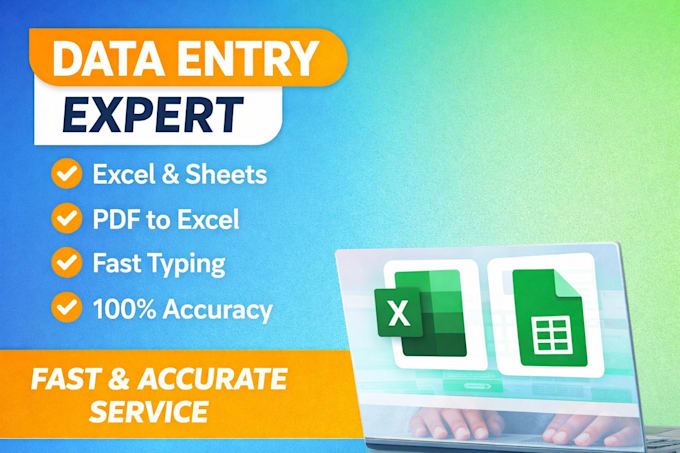 do excel data entry pdf to excel copy paste work