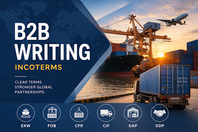 write SEO b2b logistics and supply chain article