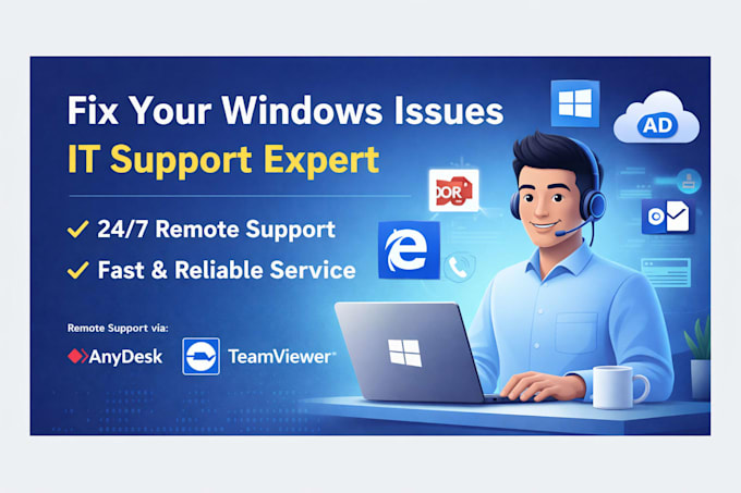 fix your windows issues and provide remote IT support